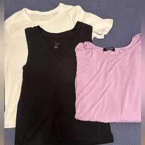 Lot of 3 basic layering shirts
